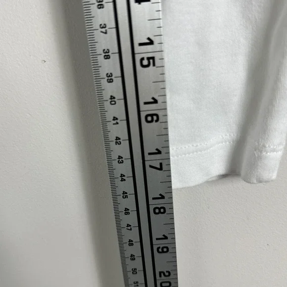 Anthropologie Maeve‎ Curran White Long Sleeve Top Womens Size XS Faux Wrap Boho - Picture 16 of 16